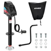 Kohree RV Electric Trailer Jack 4000lbs with 7-Way Connector,Heavy Duty RV Electric Tongue Jack with Cover for Travel Trailer A-Frame Camper,22" Lift