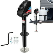 Kohree RV Electric Trailer Jack 5000lbs, Upgraded Stainless Steel Electric Power Tongue Jack with Cover & LED Light,12V with Wiring,9.8"-31.7" Lift