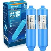 Kohree RV Inline Water Filter, Reduces Chlorine, Bad Taste, Odor, NSF Certified for Campers, Garden,Marine, ( 2 Pack Blue)