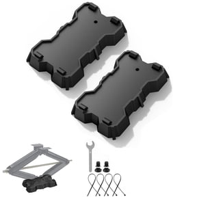 Kohree 2 Pack RV Stabilizer Jack Pads, 10000 lbs Load Capacity,RV Leveling Scissor Jack Block for Travel Trailer Camper 5th Wheels, 9.9x5.5 inch, Black