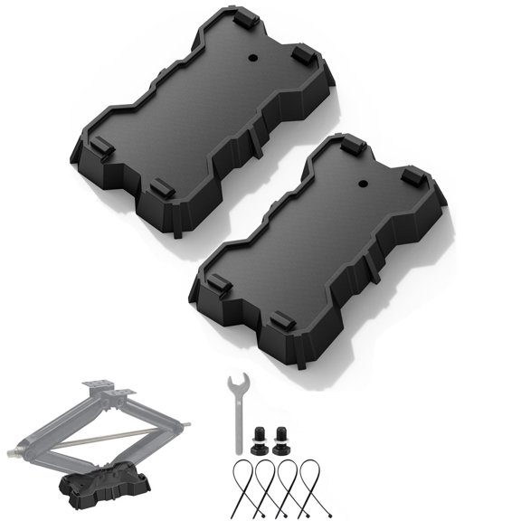 Kohree 2 Pack RV Stabilizer Jack Pads, 10000 lbs Load Capacity,RV Leveling Scissor Jack Block for Travel Trailer Camper 5th Wheels, Fits Foot Base 8.75"-9.5" x 5.5"