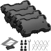 Kohree 4 Pack RV Stabilizer Jack Pads, 10000 lbs Load Capacity,RV Leveling Scissor Jack Block for Travel Trailer Camper 5th Wheels, Fits Foot Base 8.75"-9.5" x 5.5"