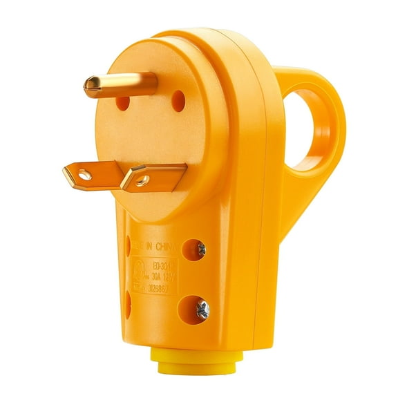 Kohree RV Plug 30 Amp Male, 125/250V Receptacle Plug,NEMA TT-30R for RV Camper Trailer