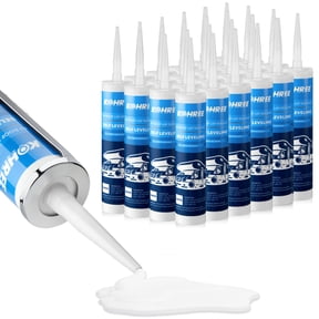 Kohree RV Roof Sealant , White Self-Leveling Lap Sealant for RV Home Repair - 24 Pack,10.1 Fl OZ