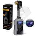 thumbnail image 1 of Kohree RV Surge Protector 50 Amp 12000 Joules with High/Low Voltage Protection,with LED Display Waterproof ,Auto Shut Off for Camper,Travel Trailers-Gray, 1 of 3