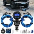 thumbnail image 1 of Kohree 4 Tire Inflation & Deflation System, Up to 200" Wheelbase, Fast Air Up Air Down Kit, 13FT+8.2FT Air Hose & Digital Pressure Gauge for Truck Car Motorcycles Off Road Vehicle, 1 of 9
