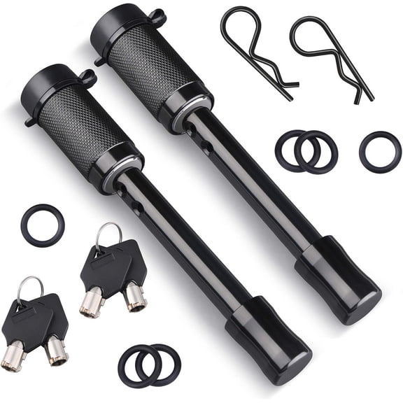 Kohree Trailer Hitch Pin Lock Set, 5/8 Inch Locking Hitch Pin with Keys, Tow Hitch Receiver Pin Lock Set Trailer Locking Pin for Class III IV Tow RV Trailer Hitch, Anti-Theft & Anti Rattle