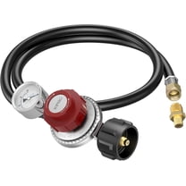 Kohree Upgrade 4FT Adjustable Propane Regulator with Hose High Pressure 3/8 in Flare Fitting for Fire Pit, Fryers, Burners, Heaters, QCC1 Tank, BBQ Grill, Stoves