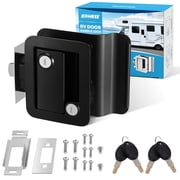Kohree Upgraded RV Entry Door Lock with Paddle Deadbolt, Replacement RV Door Lock with Keys for Travel Camper Trailer,Black