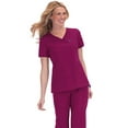 thumbnail image 1 of Koi 'Classics' Women's Nicole Crossover V-Neck Solid Scrub Top Scrub Top, 1 of 1