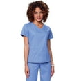 thumbnail image 1 of Koi 'Classics' Women's Nicole Crossover V-Neck Solid Scrub Top Scrub Top, 1 of 3