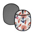 thumbnail image 1 of Koi Fish And Corals Pot Holders for Kitchen - Heat Resistant Oven Mitts Hot Pads with Pocket, Non Slip Silicone Pot Holders, Cuteness Hanging Loop Potholders for Kitchen Baking, 1 of 5