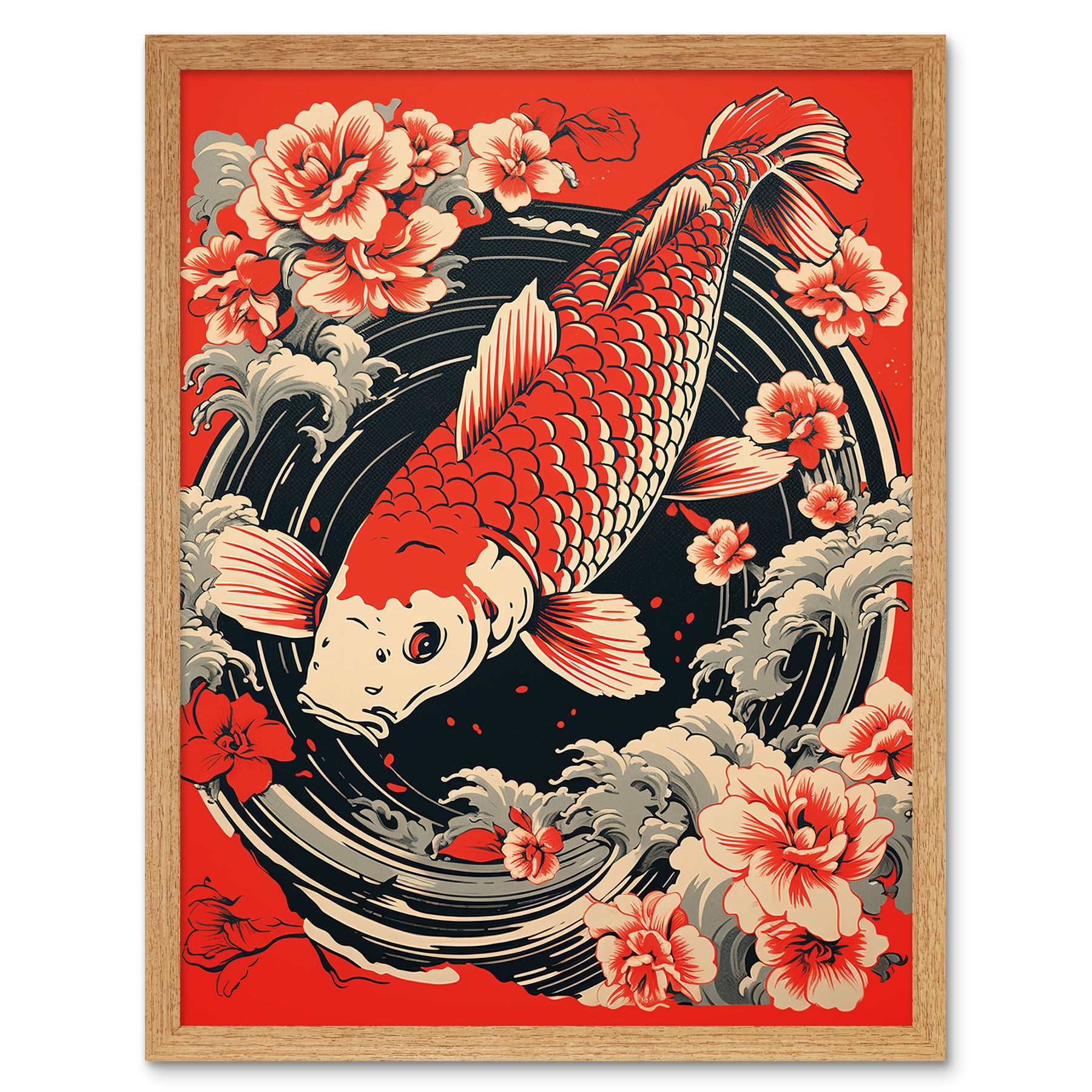 Society6 ケース Fishes In Geometrics (Red) Koi-Fish-Carp-Japanese-