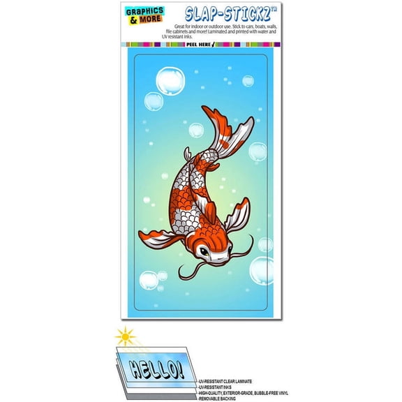 Koi Fish Chinese Automotive Car Window Locker Bumper Sticker