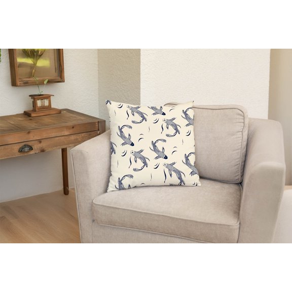Koi Fish Decorative Throw Pillow