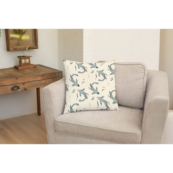 Koi Fish Decorative Throw Pillow
