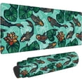 thumbnail image 1 of Koi Fish Gaming Mouse Pad,Flowers and Leaves of The Lotus Large Mouse Mat XL Desk Mat Extended Mouse Mat Non-Slip Laptop Computer Keyboard Mouse Pad for Office & Home 31.5x11.8 Inch, 1 of 6