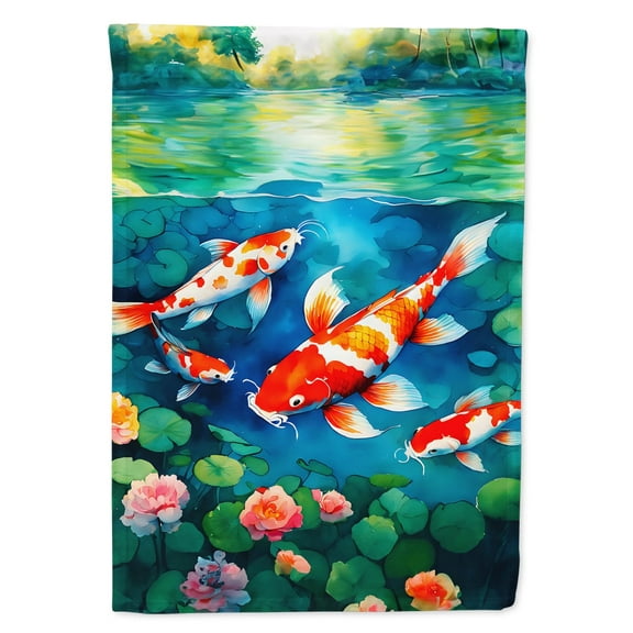 Koi Fish Garden Flag 11.25 in x 15.5 in