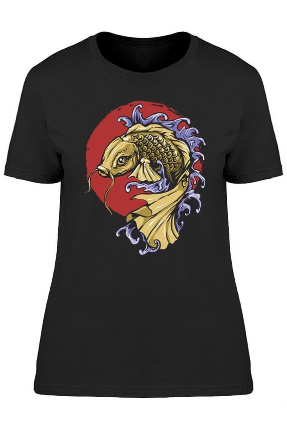 Koi Fish Graphic   T-Shirt Women -Image by Shutterstock, Female Small