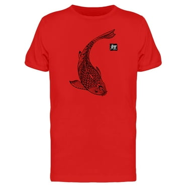 Koi Fish Hand Drawn T-Shirt Men -Image by Shutterstock, Male Large