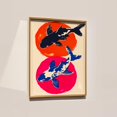 Zen Fish Design Koi Fish Minimalist Japanese Zen Wall Art Print, Nature Inspired Living ...