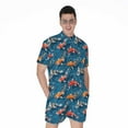 thumbnail image 1 of Koi Fish Pattern Short Sleeve Men'S Rompers, Koi Fish Casual Summer Jumpsuits Outfit, 1 of 4