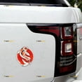 thumbnail image 1 of Koi Fish Red Circle Japanese Carp Car Magnet Sticker Magnetic Decal - 2 Pack Reflective 4" 5" - for Truck Door Fridge Reusable Waterproof, 1 of 4