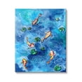 thumbnail image 1 of Koi Fish Ripples Pond Lilies Animals & Insects Painting Gallery Wrapped Canvas Print Wall Art, 1 of 7