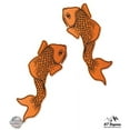 thumbnail image 1 of Koi Fish Set of 2 Orange - 5" Vinyl Sticker - For Car Laptop I-Pad - Waterproof Decal, 1 of 1