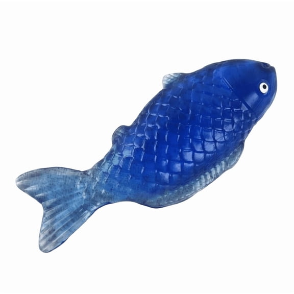Koi Fish Squishy Good Luck Slow Rising Stress Relief Ball,Fidget Colorful TPU Gill Detail Sensory Squeeze Anxiety Relief Calming Pond Hand Squishy for Adults Office Desk and Party Favors，C