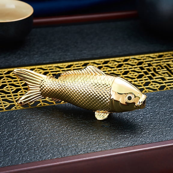 Koi Fish Windproof Lighter,Inflatable Metal Unique Design,Personality Funny Fashion Style,Reliable Flame in Wind,Lucky Symbol Ornament,Compact Pocket Size,Daily Use & Novelty Gift Lighter