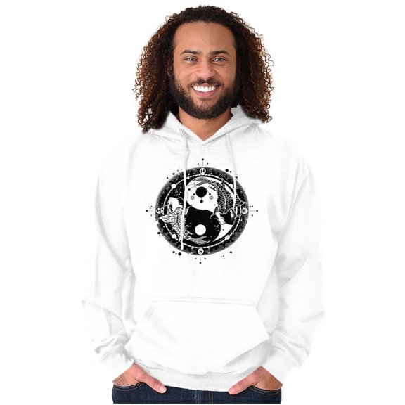 Koi Fish Ying Yang Balance Symbolic Hoodie Sweatshirt Women Men Brisco Brands S