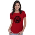 thumbnail image 1 of Koi Fish Ying Yang Balance Symbolic Womens Slim Fit Graphic Tee Brisco Brands X, 1 of 4