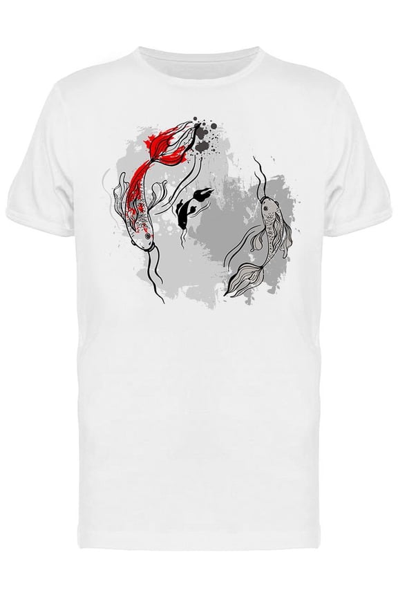 Koi Fishes T-Shirt Men -Image by Shutterstock, Male Small