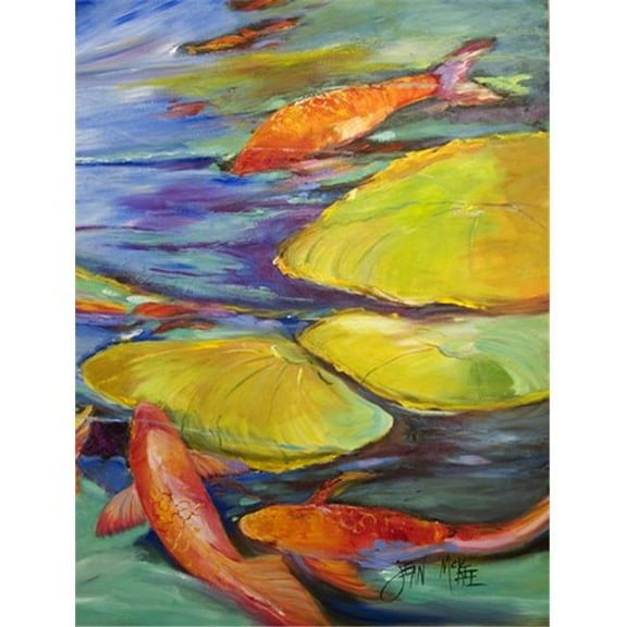 Koi Flag Garden Size