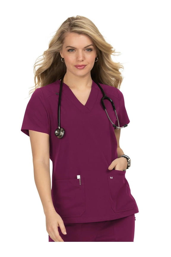Koi 'Hustle and Heart' Top Scrub Top