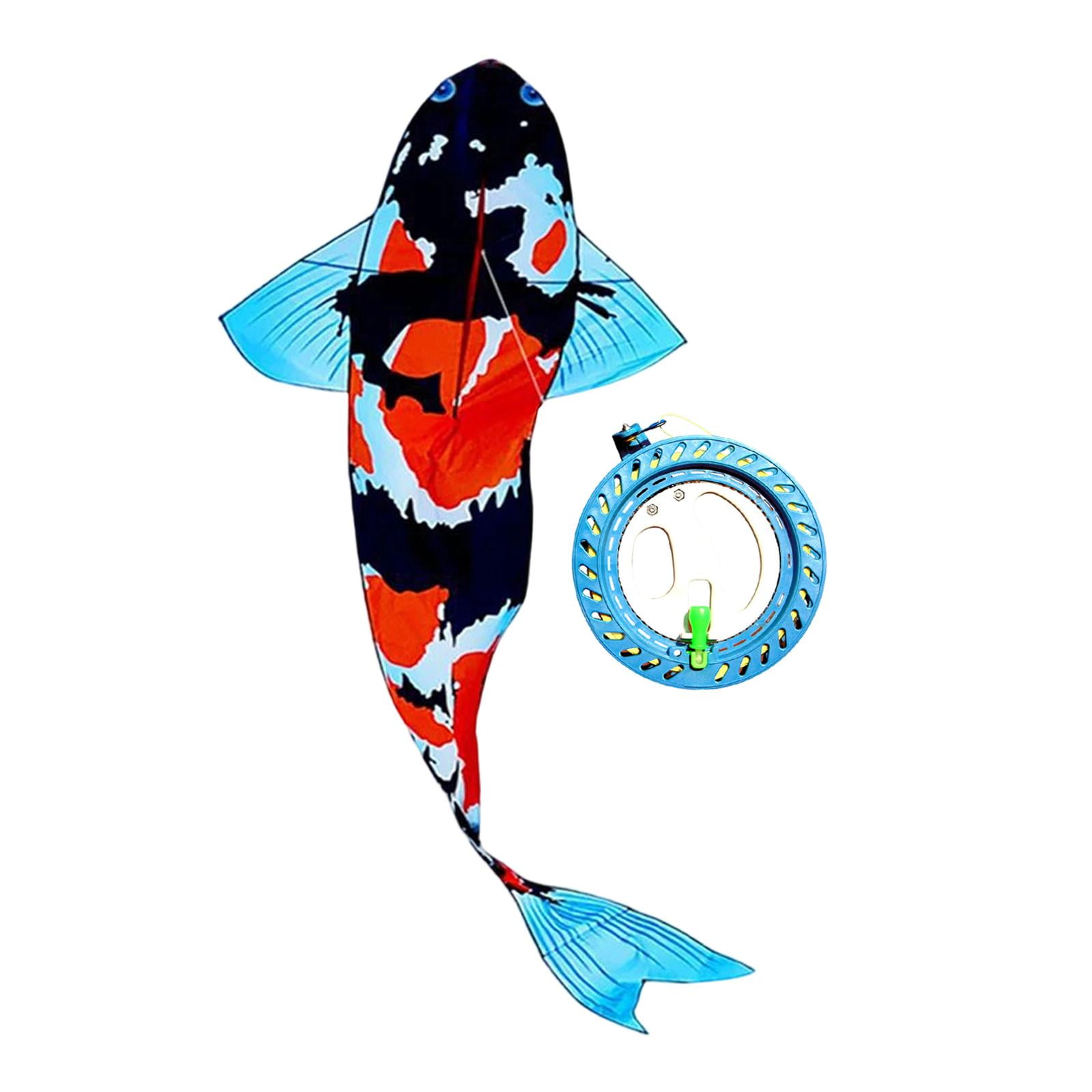 Koi Kite Windsock Flyer Durable Polyester Large Size for Kids Adults Outdoor Backyard Garden