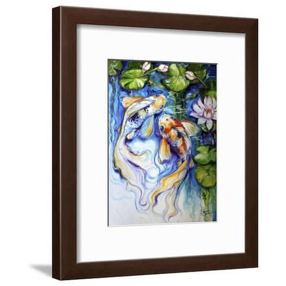 Koi Koi and Lily, Animals World Culture Framed Art Print Wall Art by Marcia Baldwin Sold by Art.Com
