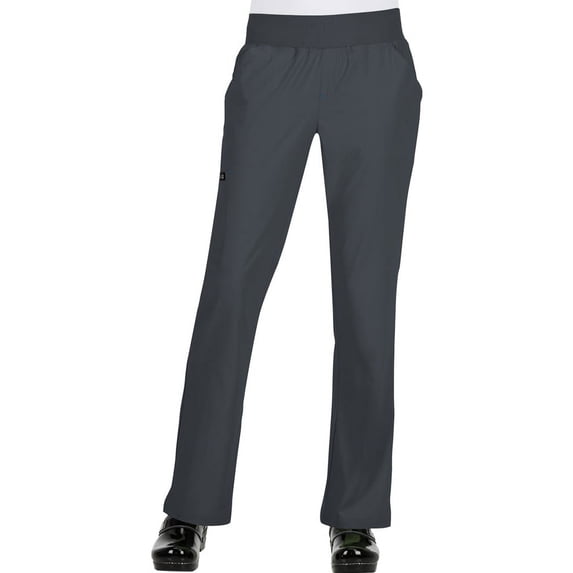koi Basics Women's Laurie Flare Leg Knit Waist Yoga Scrub Pant