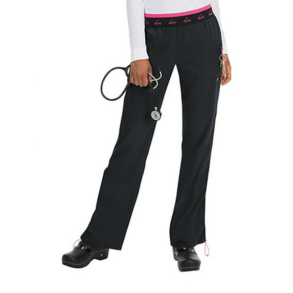 Koi Lite Womens 720 Logo Elastic Waistband Pant-Black-Medium