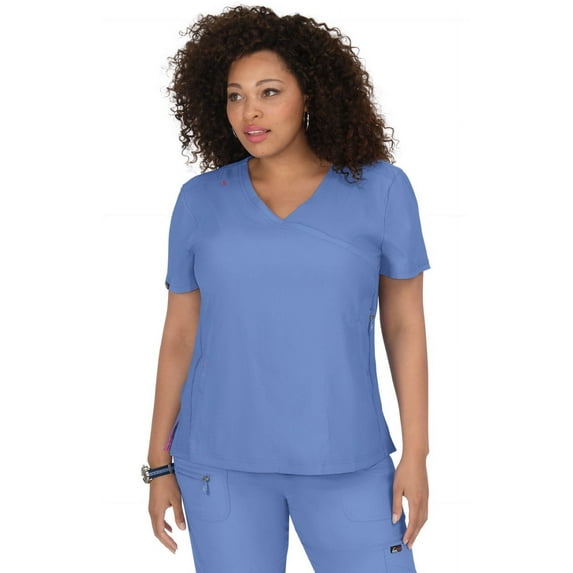 Koi Lite Womens Philosophy 316 Side per Scrub Top-True Ceil-S