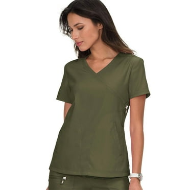 koi Lite KOI316 Women's Scrub Top Olive Green L