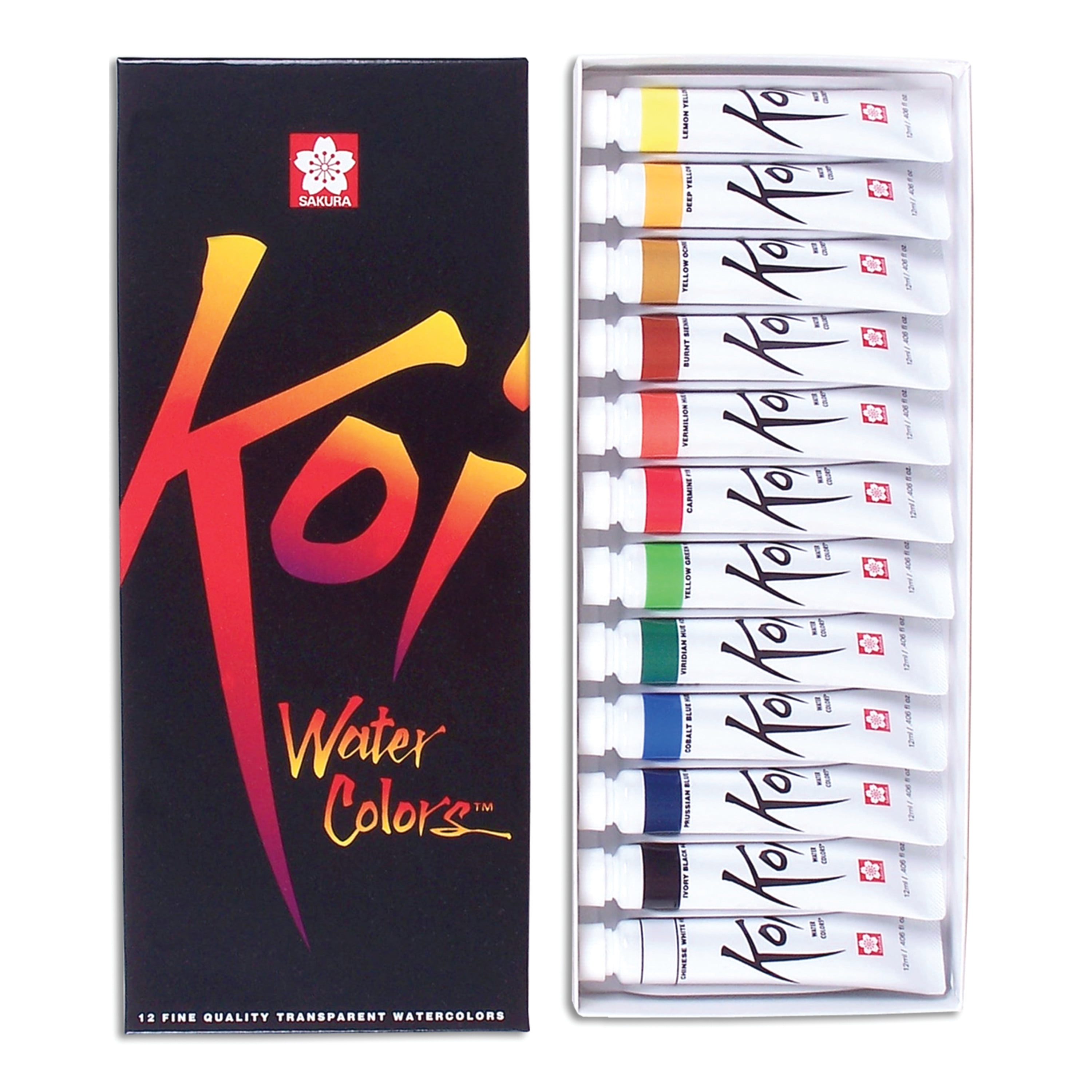  SAKURA Koi Studio Kit - Watercolor Sets for Studio Art or Art  On the Go - 96 Colors - 1 Water Brush - 1 Palette