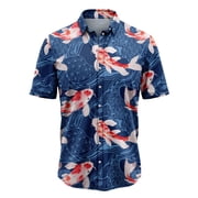 Koi Waves Aloha Hawaiian Shirt