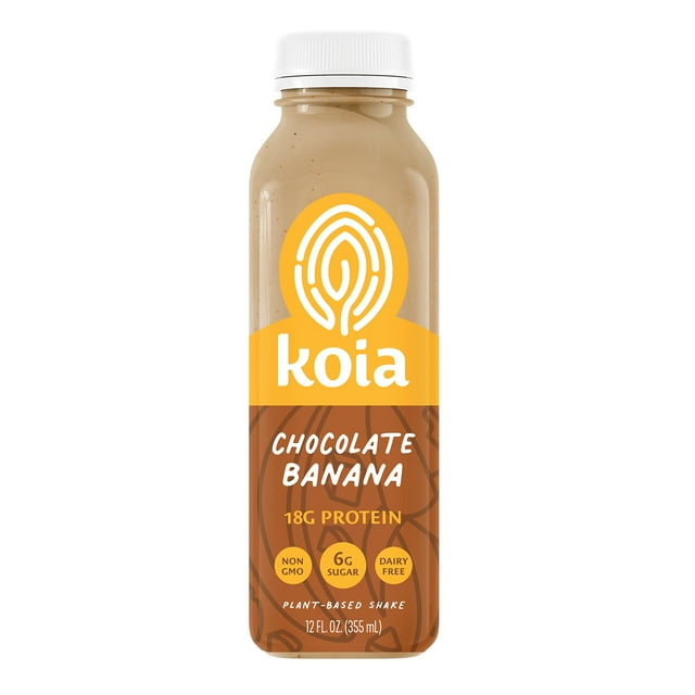 Koia Protein Nutritional Shake, Chocolate Banana, 18g Plant Protein