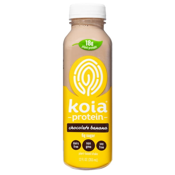 Koia Protein Shake, Chocolate Banana, 18g Protein, Ready to Drink, 12