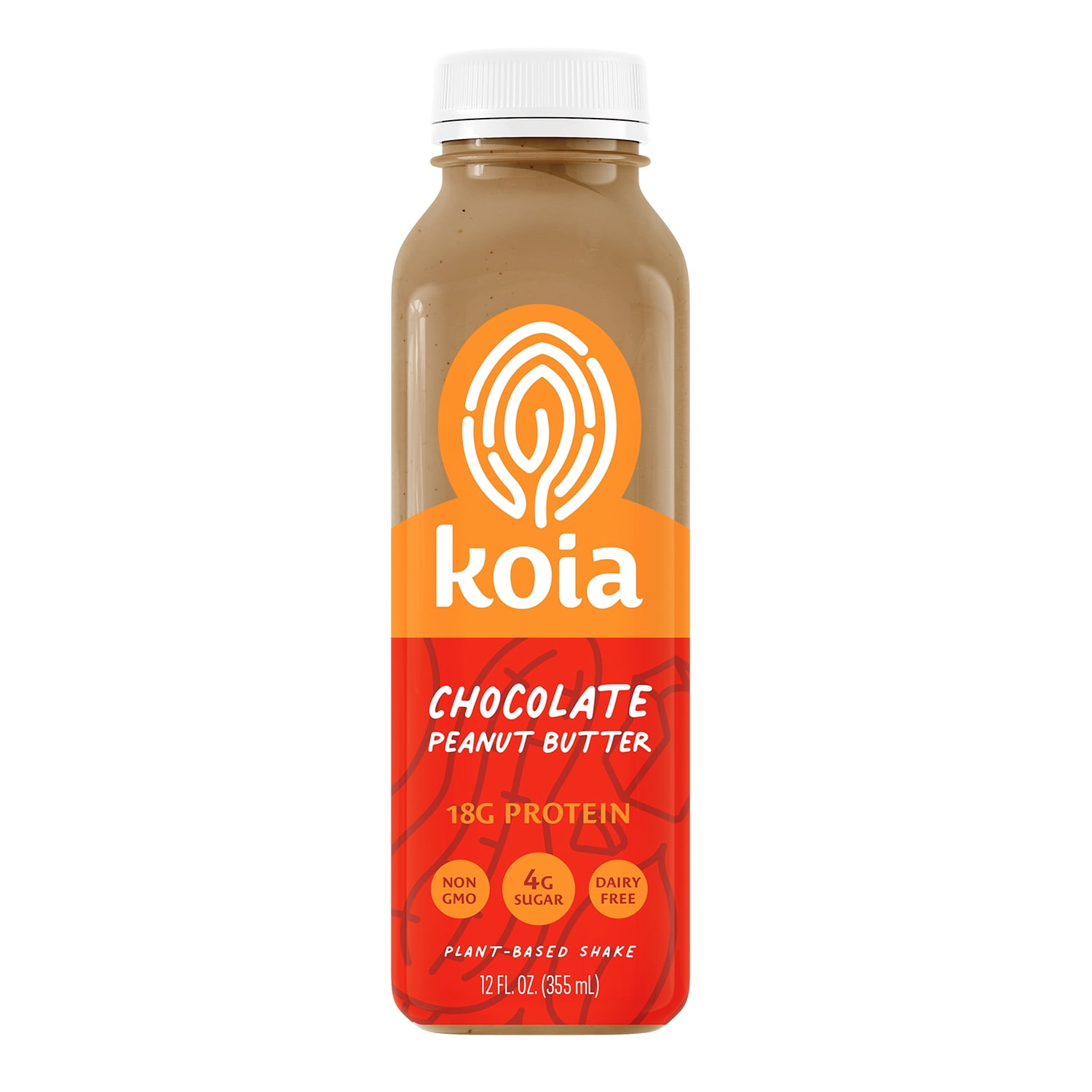 Koia Protein Shake, Chocolate Peanut Butter, 18g Protein, Ready to Drink, 12 fl oz