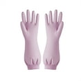 thumbnail image 1 of Koiauber 1 Pair Nitrile Cleaning Gloves Reusable Waterproof Tear-Resistant Kitchen Dishwashing Housekeeping Gloves, 1 of 7