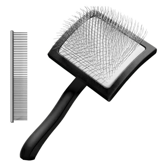 Koiauber 1 Set Slicker Brush for Poodles Dog Grooming Brush with Extra Long Pins Pet Brush And Comb Remove Tangles Knots