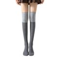 thumbnail image 1 of Koiauber 1Pair Women Thigh High Socks Over The Knee Wool Knit Socks Thick Thermal Long Boot Stockings, 1 of 8